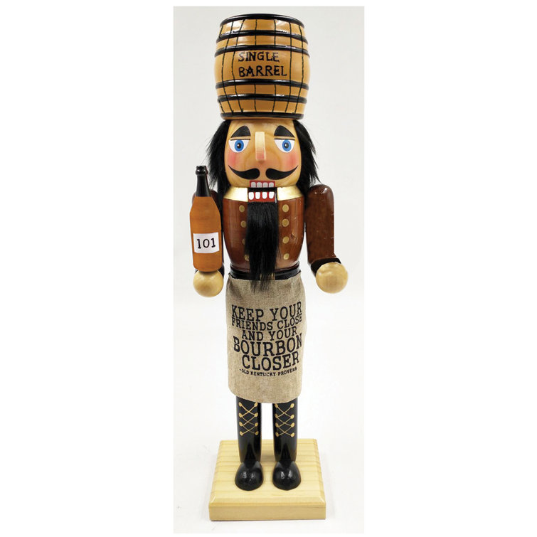 The Holiday Aisle® 14" Bourbon Barrel Nutcracker Wayfair